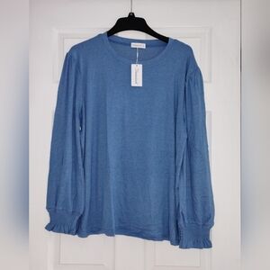 Fantaslook Blue Long Sleeve Top
